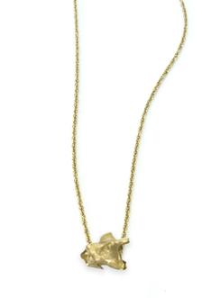 14k gold single vertebrae on 18