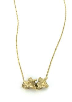 14k gold double vertebrae 1