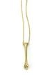 14k gold femur bone with diamond 1