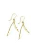 14k gold large double branch earrings 1