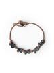 Five oxidized silver vertebrae knotted bracelet